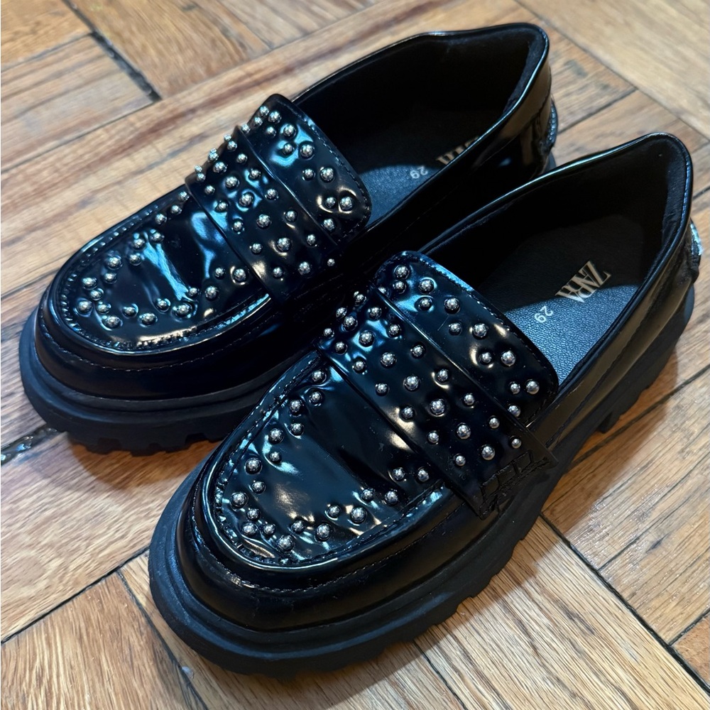 Studded Zara loafers- little girls